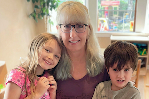 Miss Amy with children in her Appleton, WI child care